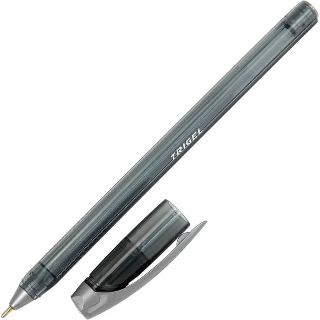Ручка гел. "Unimax" №UX-131-34 Trigel-2 0,5мм срібна(12)(120) - изображение 2