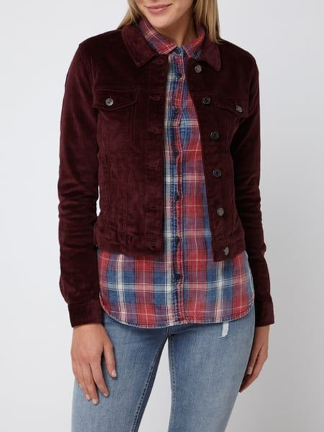 Куртка вельветовая Vero Moda 10227396b51 XS Бордовая (KC100000021661 ...