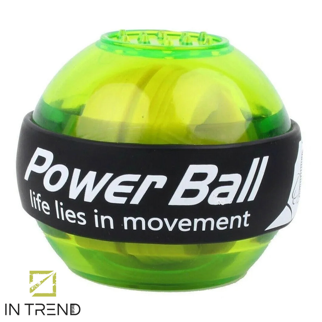Тренажер для запястья Power Ball Салатовый кистевой Гироскопический для ...
