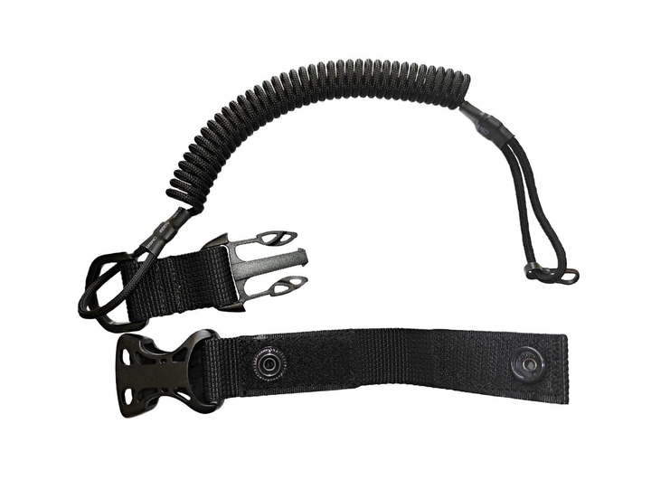Тренчик с фастексом быстросъемный страховочный шнур паракорд чёрный 990 MS - изображение 2