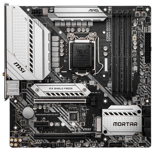 Материнская плата MSI MAG B460M Mortar WiFi (s1200, Intel B460
