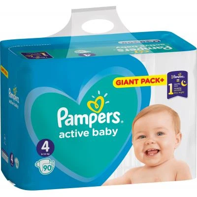 Подгузник Pampers Active Baby Maxi Размер 4 (9-14 кг), 90 шт. (8001090950376) - изображение 2