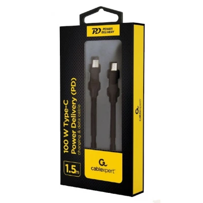 Дата кабель USB-C to USB-C 1.5m 100W Cablexpert (CC-USB2-CMCM100-1.5M) - Фото 2 Дата кабель USB-C to USB-C 1.5m 100W Cablexpert (CC-USB2-CMCM100-1.5M) - изображение 2