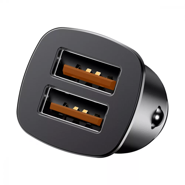 Автомобільний зарядний пристрій Baseus Variant (2USB) Black (5A) Dual Quick Charge 3.0 30W c захистом від перевантаження, чорний - зображення 5