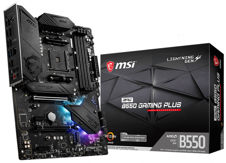 Материнская плата MSI MPG B550 Gaming Plus (sAM4, AMD B550, PCI-Ex16) - изображение 5