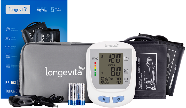 Тонометр LONGEVITA BP-103 - зображення 5