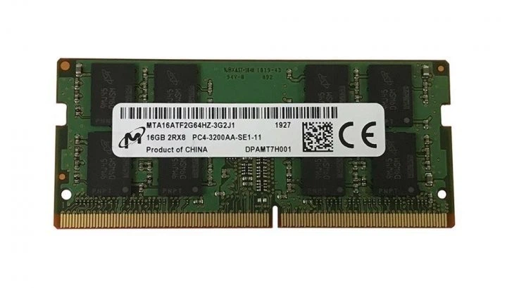 Оперативная память Micron 16 GB DDR4 3200 MHz (MTA16ATF2G64HZ