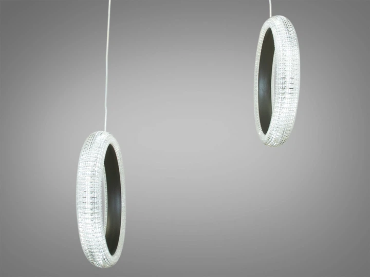 Современная светодиодная люстра с диммером, 40W EcoLed MD77018/2WH dimmer - изображение 2