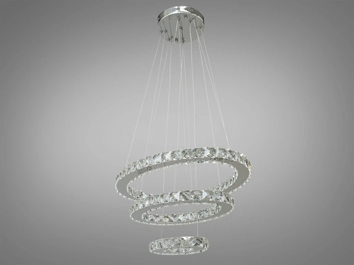 Хрустальная светодиодная люстра-подвес, 56W EcoLed 7242/S - изображение 4