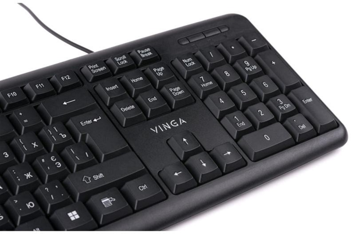 Клавіатура дротова Vinga KB110BK USB - зображення 8