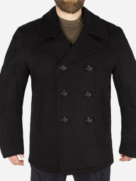 Бушлат морской MIL-TEC US NAVY PEA COAT (Америка) 10580000 4XL Black (2000980256167) - изображение 1