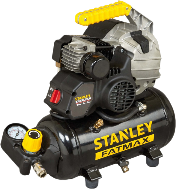 Компрессор воздушный безмасляный Stanley Fatmax 227/8/6E 222 л/мин, ресивер 6 л (HYBE404STF508) - изображение 1