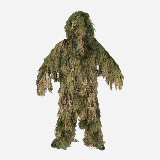 Костюм маскировочный MIL-TEC "GHILLIE" CAMO SYSTEMS (нитки) 11961000 M Woodland (2000000037950) - изображение 1