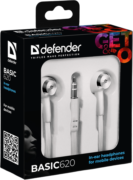 Навушники Defender Basic-620 White (63625) (6488934) - зображення 2