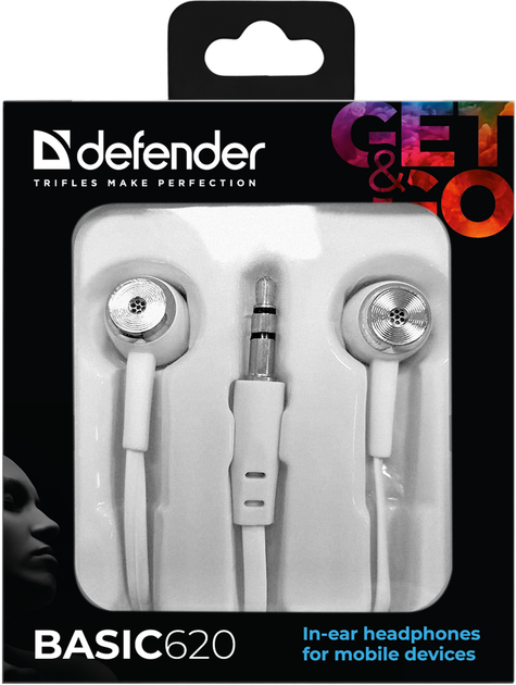 Навушники Defender Basic-620 White (63625) (6488934) - зображення 3