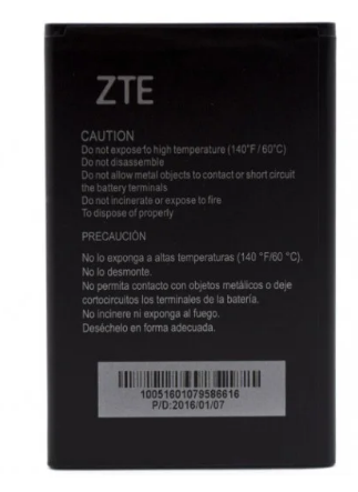 Аккумулятор ZTE Blade A3 T220(не 2019, не 2020 год)Blade A5 Pro/ AF3/ AF5/ Li3714T42P3h765039, 1400 mAh AAAA - изображение 2