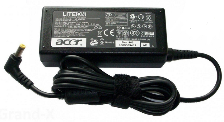 Блок живлення для ноутбука ACER 19V3.42A 65w 5.5*1.7 А - зображення 3