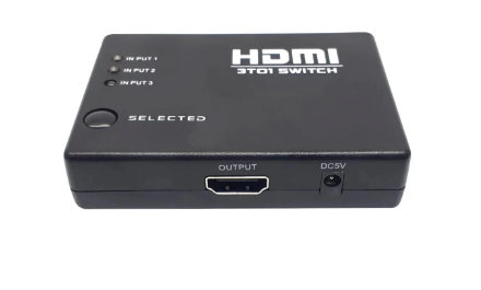 HDMI Splitter 3Port , 3 порта 1080 P HDMI (3 входа / 1 выход)разветвитель hdmi splitter ИК пульт - изображение 2