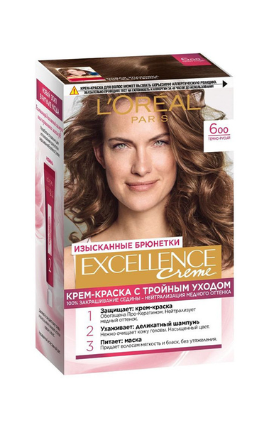 L'Oreal Paris Excellence Краска для волос 6.00 темно-русый – в интернет ...