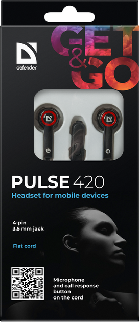 Гарнітура Defender Pulse 420 Red (63424) (6217089) - Фото 6 Гарнітура Defender Pulse 420 Red (63424) (6217089) - зображення 6