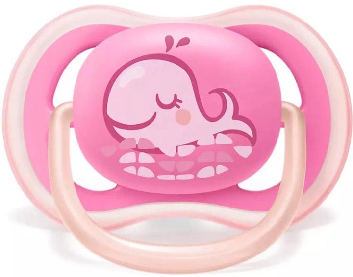 Пустышка ортодонтическая Philips AVENT Ultra Air с декором для девочек 6-18 мес 2 шт (SCF085/04) - изображение 2