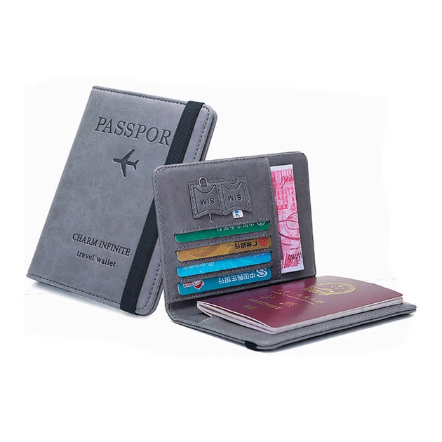 Гаманецьобкладинка з RFID захистом для паспорта Charm Infinite Travel