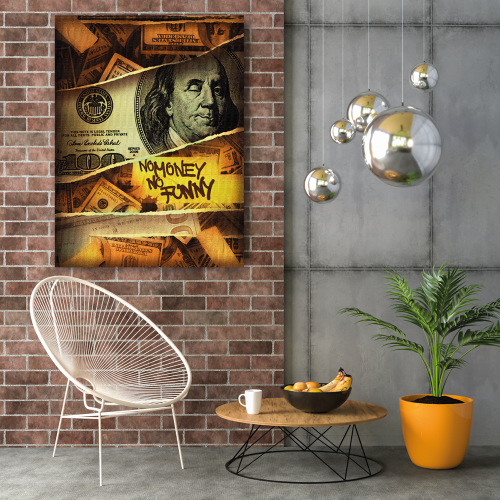 Картина No Money No Funny30x40 см (P0476) - зображення 5