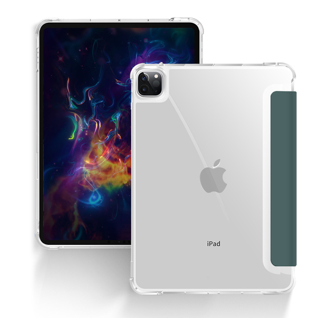 Силиконовый чехол Fruct Protect для iPad Pro 11 2018-22 Противоударный Темно-зеленый - изображение 2