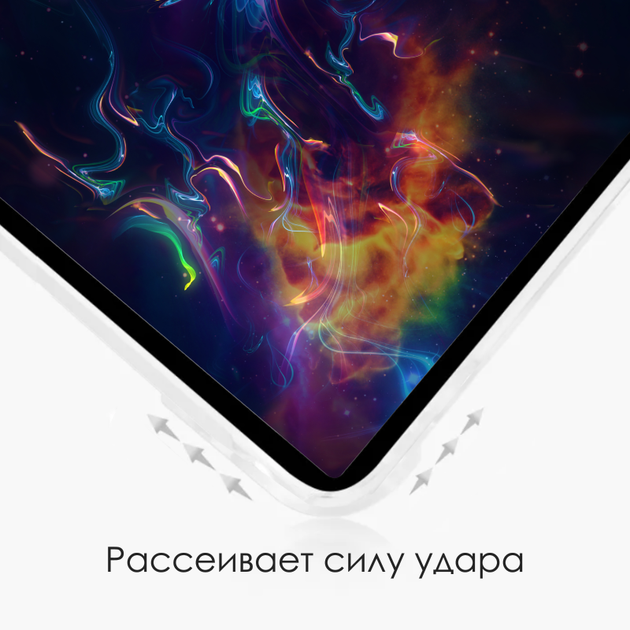 Силиконовый чехол Fruct Protect для iPad Pro 11 2018-22 Противоударный Розовый - изображение 6