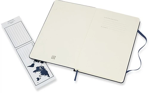 Блокнот Moleskine Classic середній 13 x 21 см у клітинку сапфір - Фото 3 Блокнот Moleskine Classic середній 13 x 21 см у клітинку сапфір - изображение 3
