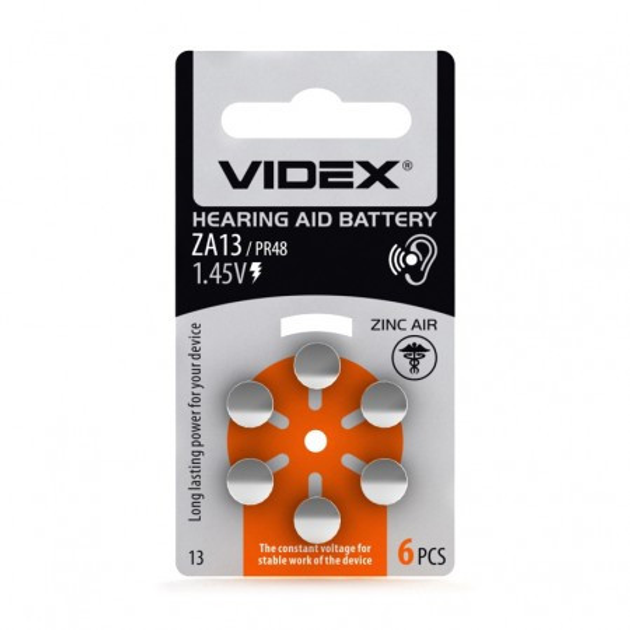 Videx батарейка воздушно цинковая Videx ZA13 – фото, отзывы ...