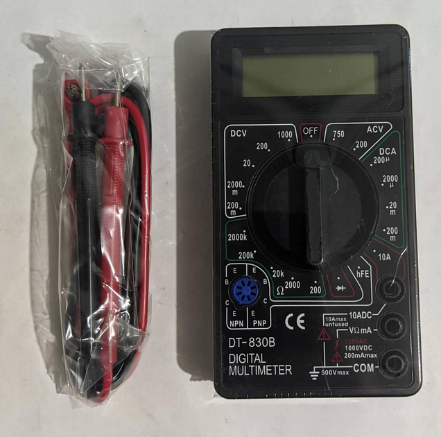 Мультиметр Digital DT830B цифровой универсальный фото, отзывы