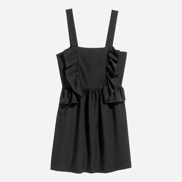 Сукня коротка літня жіноча H&M 0446203_01 46 Чорна (KAY2000001203385) - зображення 3