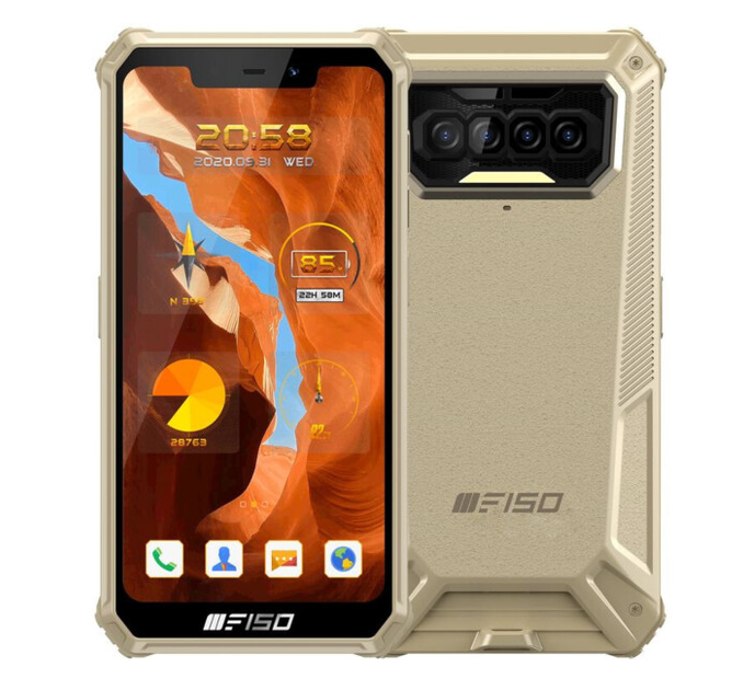 Захищений смартфон OUKITEL F150 B2021 6/64Gb 8000 мАг Sahara - Фото 1 Захищений смартфон OUKITEL F150 B2021 6/64Gb 8000 мАг Sahara - зображення 1