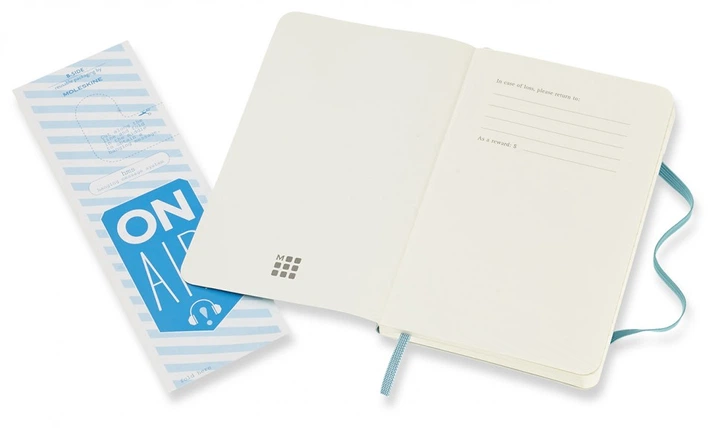 Блокнот Moleskine Classic 9 х 14 см нелінований океанський синій м'який - Фото 3 Блокнот Moleskine Classic 9 х 14 см нелінований океанський синій м'який - изображение 3