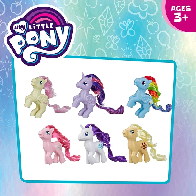 My Little Pony Игровой Набор Ретро из 6-ти пони Retro Rainbow Mane