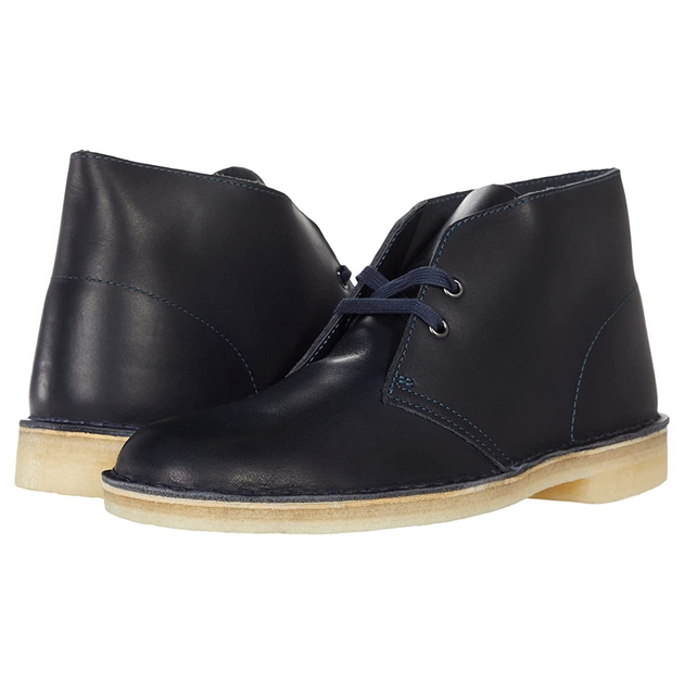clarks desert boot navy
