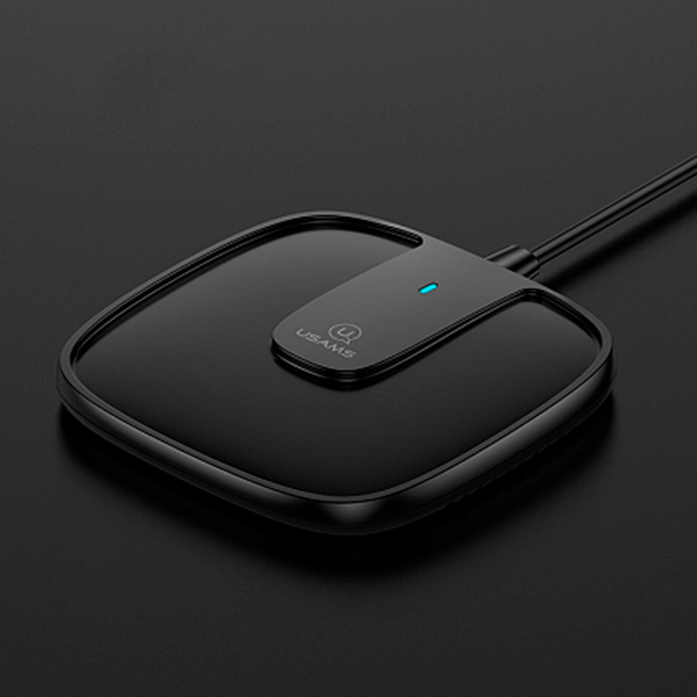 Беспроводное зарядное устройство Usams US-CD153 Type-C 15W, 2A зарядка QI магнитная Black (US-CD153B) - Фото 5 Беспроводное зарядное устройство Usams US-CD153 Type-C 15W, 2A зарядка QI магнитная Black (US-CD153B) - изображение 5