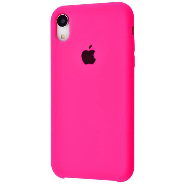 Чехол Silicone case для IPhone Xr Shiny pink ярко розовый – фото ...