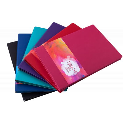 Блокнот Buromax деловой Touch Me Logo2U 96 листов А5 в клетку обложка из иск (BM.295102-35) - изображение 3