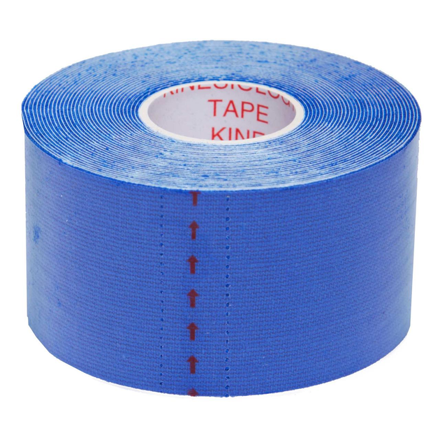 Кінезіо тейп пластир Kinesio Tape SP-Sport 5504-2,5 ширина 2,5см довжина 5м Blue - зображення 1