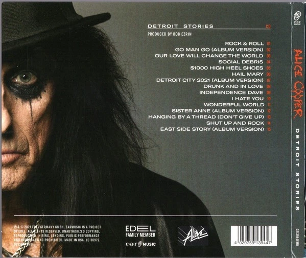 ALICE COOPER – Detroit Stories (CD, Digipack, U.S.A.) - изображение 2