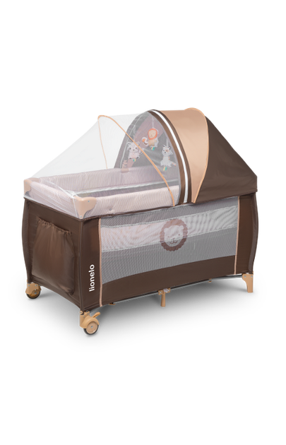 Кроватка-манеж Lionelo SVEN PLUS BEIGE STRIPES - изображение 2