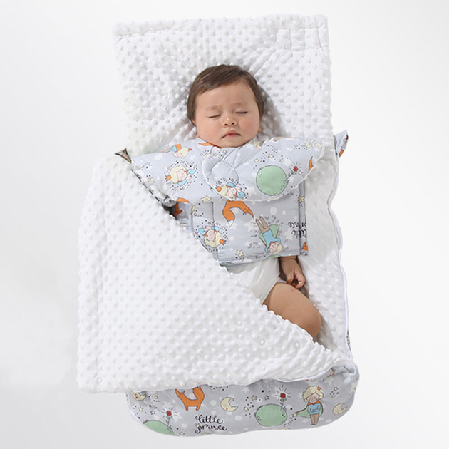 Плед в кроватку и коляску-Конверт для новорожденного с одеялом Ель
