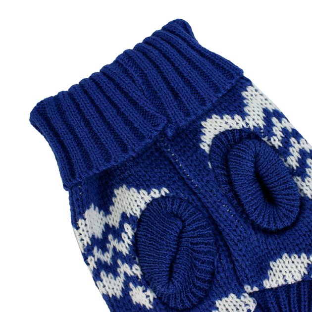 Светр для собак Taotaopets 357704 Серця Blue-White L TR_6216-34388 - зображення 4