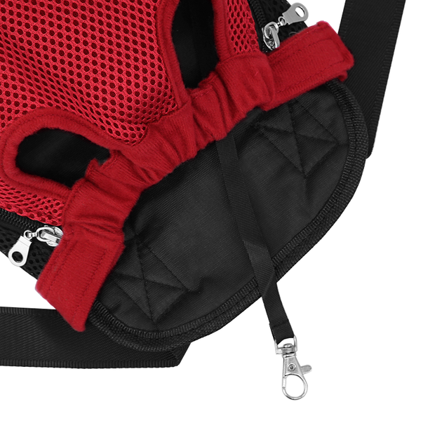 Рюкзак-кенгуру для тварин Lesko SY210814 L Red - зображення 4