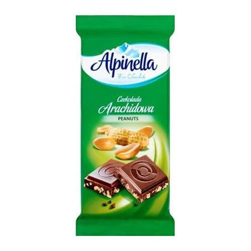 Молочный шоколад с арахисом Альпинелла 90 грамм 