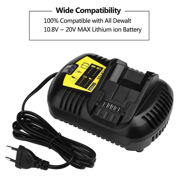 Зарядное устройство DeWalt DCB105 XR DCB112 DCB203BT DCB204BT Li-Ion 10.8/14.4/18 В - Фото 3 Зарядное устройство DeWalt DCB105 XR DCB112 DCB203BT DCB204BT Li-Ion 10.8/14.4/18 В - изображение 3