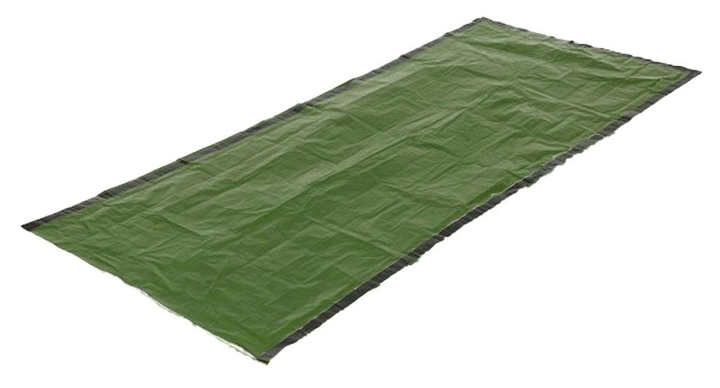 Комплект рятувальний спальний термомешок 213х90 см і захисне термоодеяло 210х130 см Зелений (n-1830) - зображення 2
