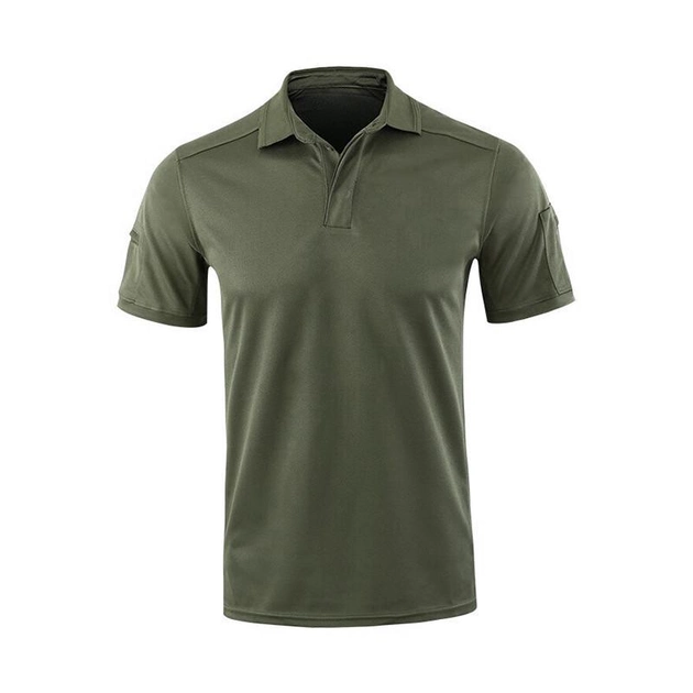 Чоловіча тактична футболка з коротким рукавом Lesko A817 Green розмір XXL формений - зображення 1